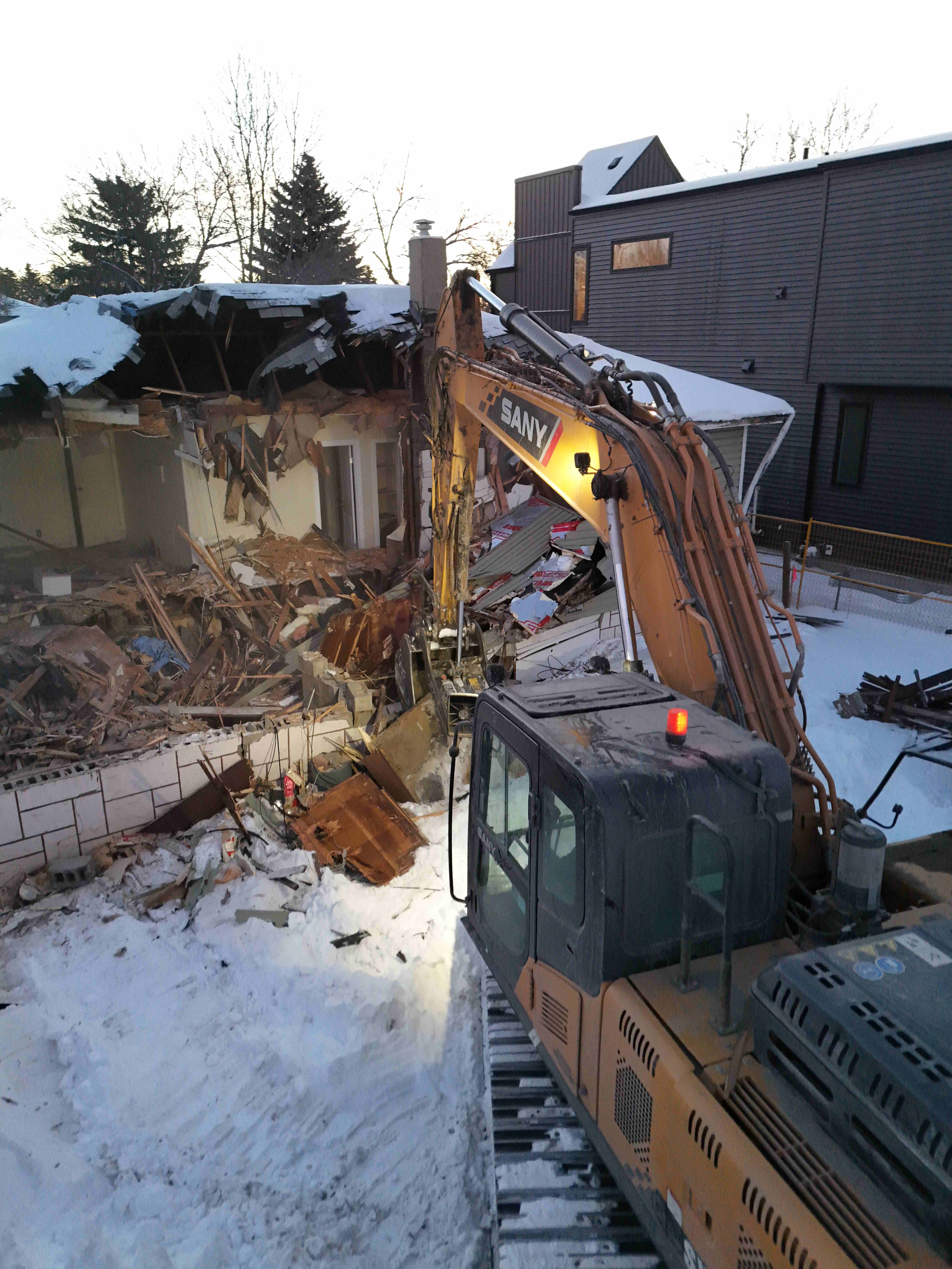 Professional demolition work